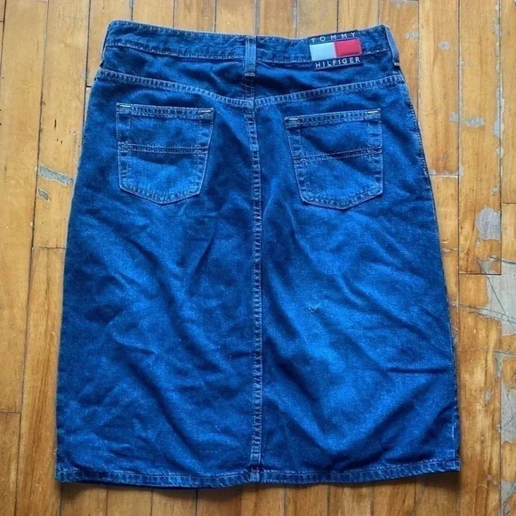 Vintage Tommy Hilfiger denim midi skirt - Picture 4 of 10